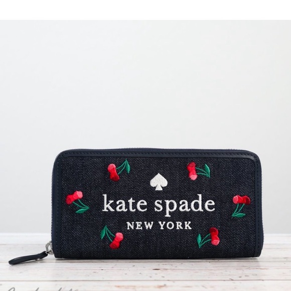 Kate Spade cherry large continental wallet - Picture 3 of 10